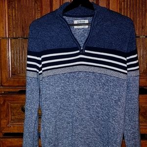 Urban Pipline Long sleeve sweater, Xlarge dark blue white stripes